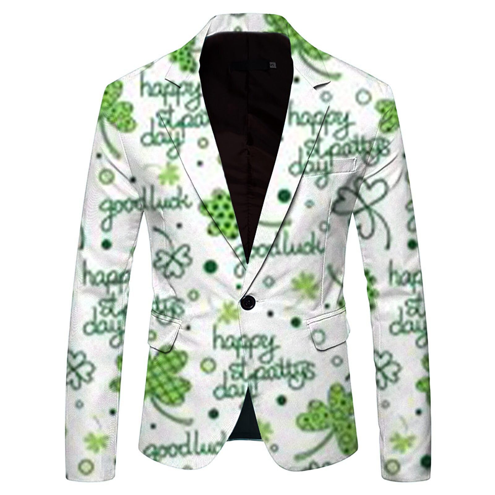 Americana Hombre Talla Grande, Chaqueta de Traje para Hombre con Solapa de Impresión 3D Moderna y de Manga Larga para Temporada Otoño Invierno