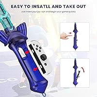 Vista 7 de Sword Handle Grip, CODOGOY Sword Game Accessories Compatible with Nintendo Switch OLED Nintendo Switch, for Switch Sports Chambara (Swordplay), with