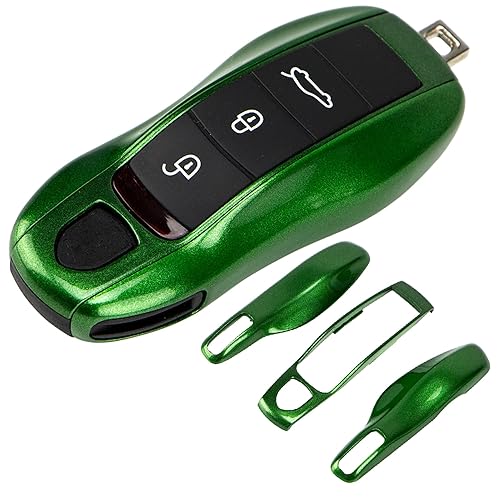 Miniatura 7 de AeroBon Funda pintada de 3 piezas para llavero compatible con cubierta de llave Porsche, reemplazo de carcasa de llave (MK1)