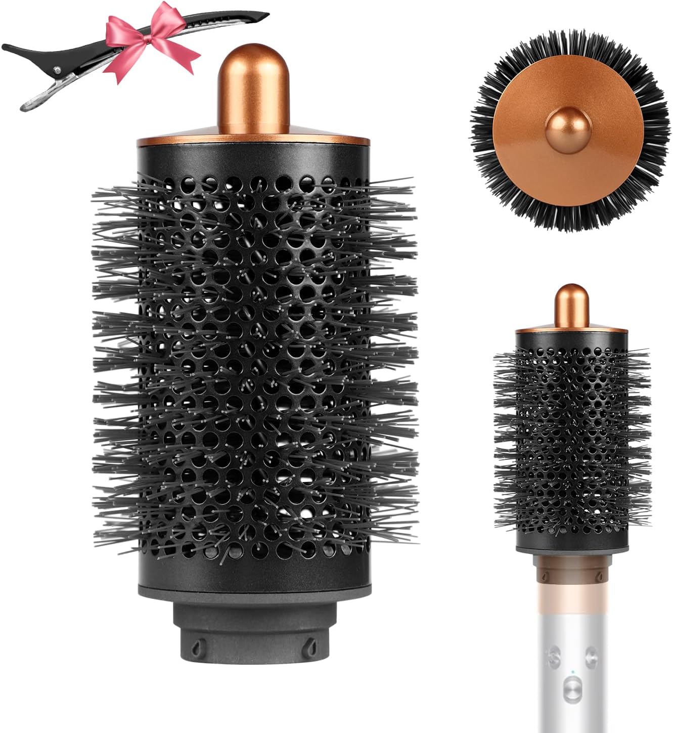 Large Round Volumizing Brush for Dyson Airwrap, Golde