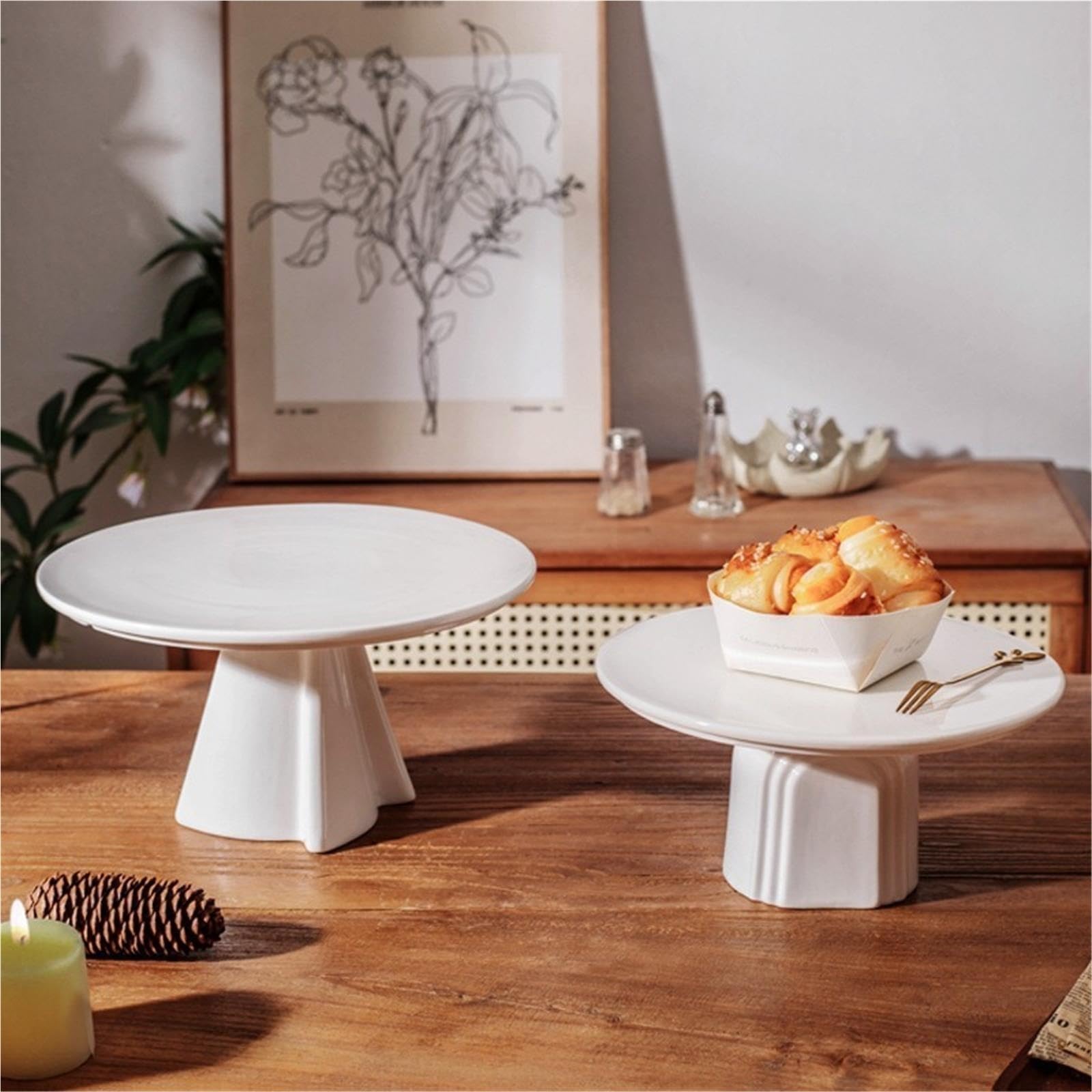 Présentoir De Table À Dessert En Céramique 1 Pièce Pour Les Gâteaux