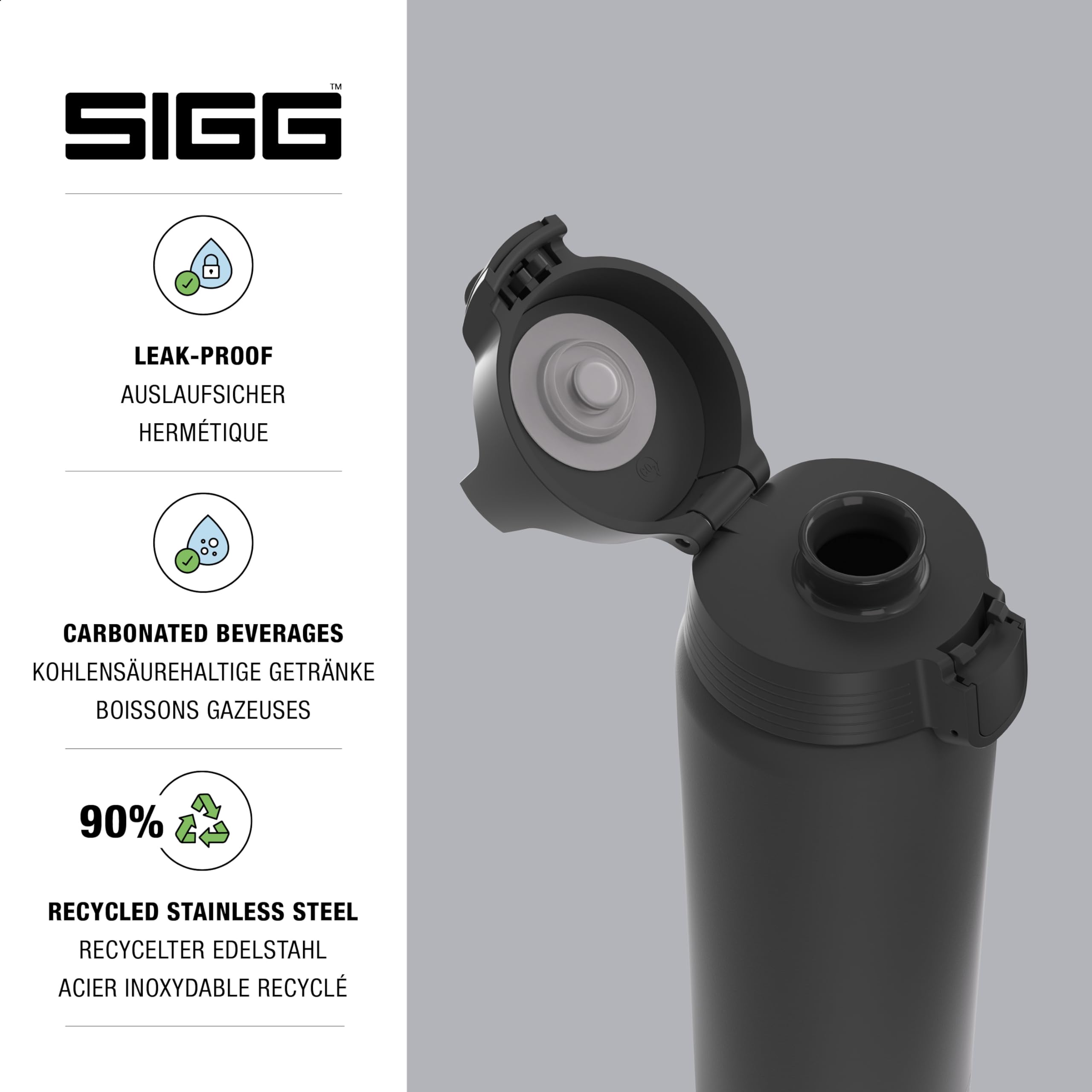 Sigg Shield ONE Edelstahl Trinkflasche: Widersprüchliche Angaben – Hält sie, was sie verspricht?