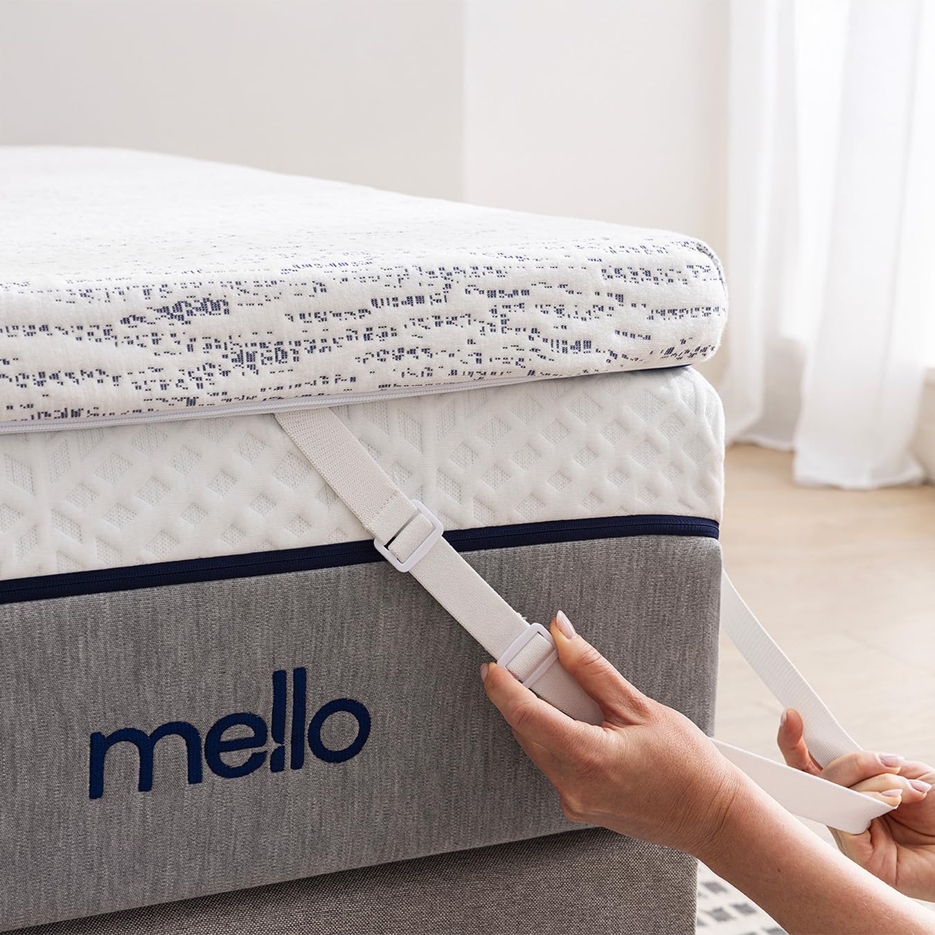 Surmatelas 120 x 190 - Viscosoft, Premium 8cm Mémoire de Forme, Confort Moelleux, Mousse infusée Gel, Soulage Le Dos, Housse déhoussable et Anti-dérapante, Idéal sur Matelas 120 x 190