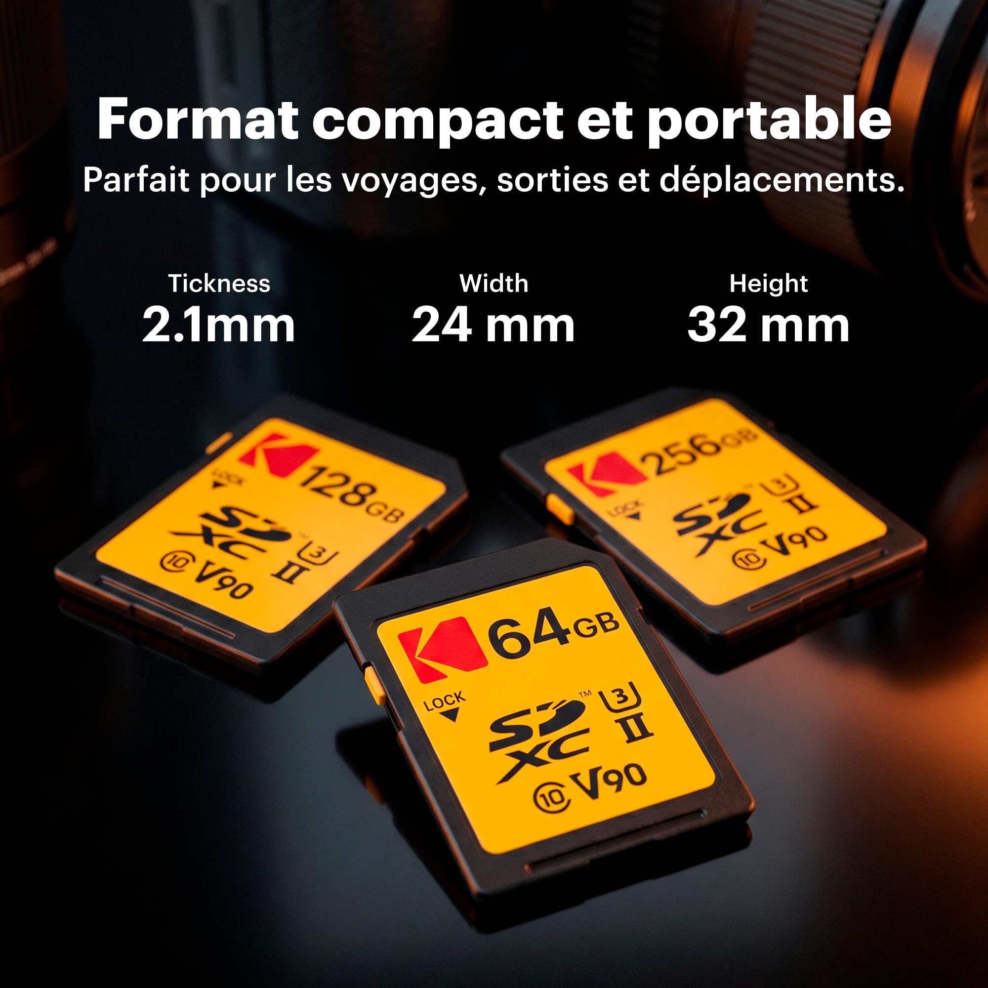 Amazon.com: Kodak 128GB UHS-II U3 V90 Ultra Pro SDXC Memory Card