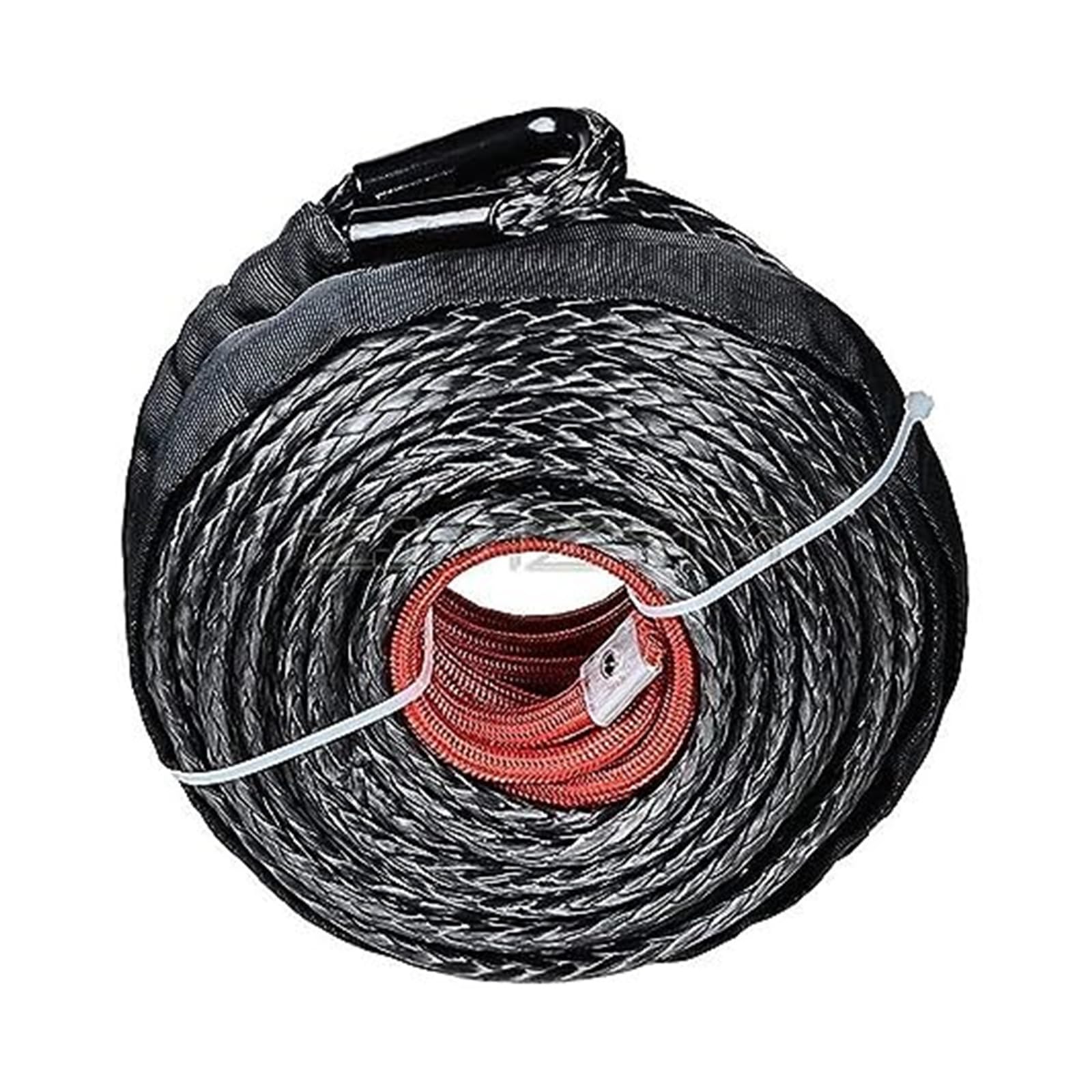 Syntetyczna lina do wyciągarki z osłoną, holownicza 9,5 mm, długość 29 m, użytku terenowego ATV UTV(9.5mm X 25m)