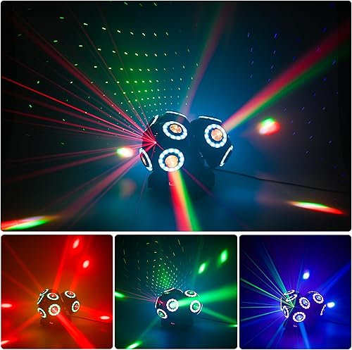 Miniatura 3 de Luces de DJ con cabeza móvil, 12 LED, luces de haz giratorio, luces de DJ, luces LED para eventos, control de sonido, Dmx512, luces para DJ, KTV,
