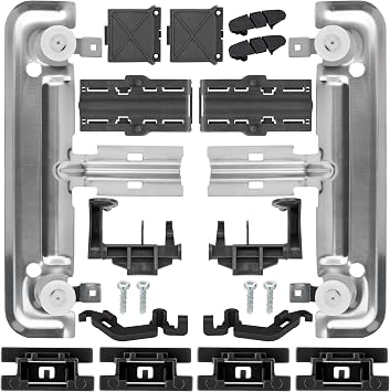 2026 UPGRADED W10712395 Dishwasher Replacement Top Rack for Kenmore Kitchenaid Whirlpool Dishwasher, Replace W10350375 PS10065979 AP5957560. WDT730PAHZ0 WDT750SAHZ0 WDT780SAEM1 WDT970SAHZ0