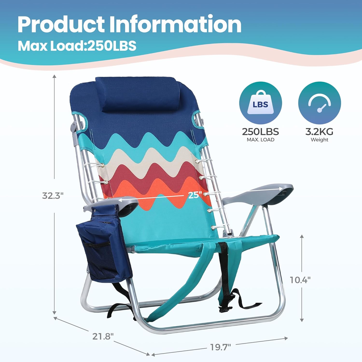 HIGH POINT SPORTS Backpack Folding Beach Chairs Set Taiwan Ubuy