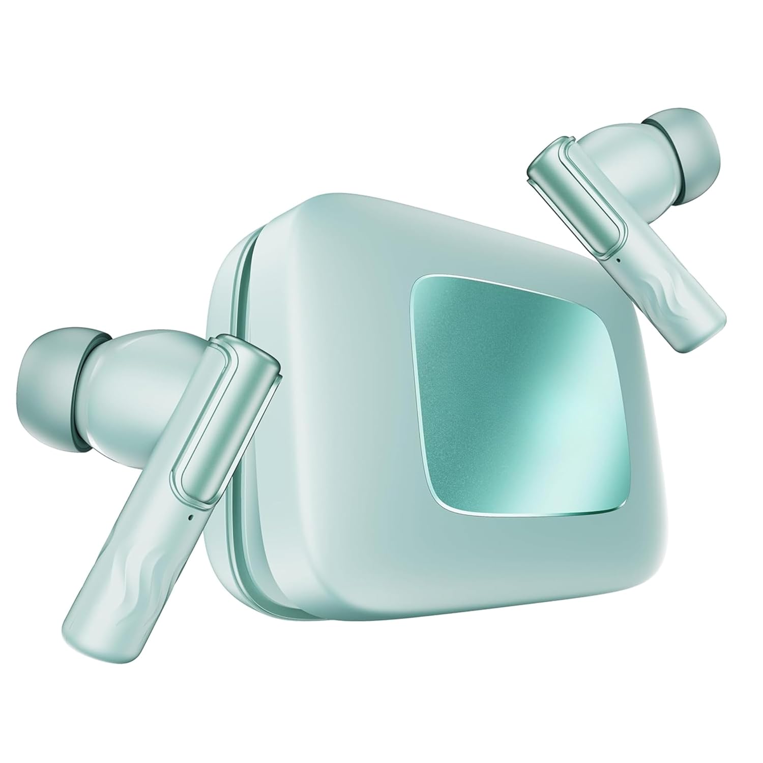 Original for Boat Nirvana Master Buds 2 Dolby Atmos w/Head Tracking, 52dB Hybrid Adaptive ANC,Hi-Res LDAC, Titanium Dual Drivers, Bluetooth Earbuds, TWS Ear Buds Wireless Earphones (Mist Blue)