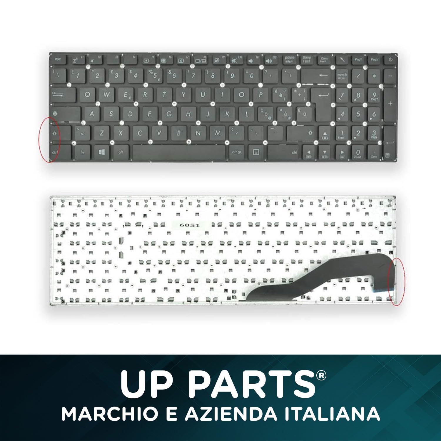 Tastiera Italiana per Notebook Asus Vivobook X540, X540L, X540LA, X540LJ, X540M, X540N, Spare Parts 002-11N66LH, MP-13K96I0-920A, AEXKAI00020