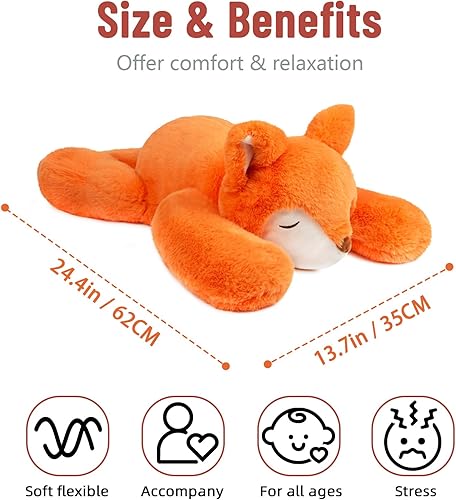 Miniatura 208 de Niuniu Daddy - Peluche con peso de perezoso para la ansiedad, almohada grande de 20 pulgadas para niños y adultos, juguete tierno como regalo