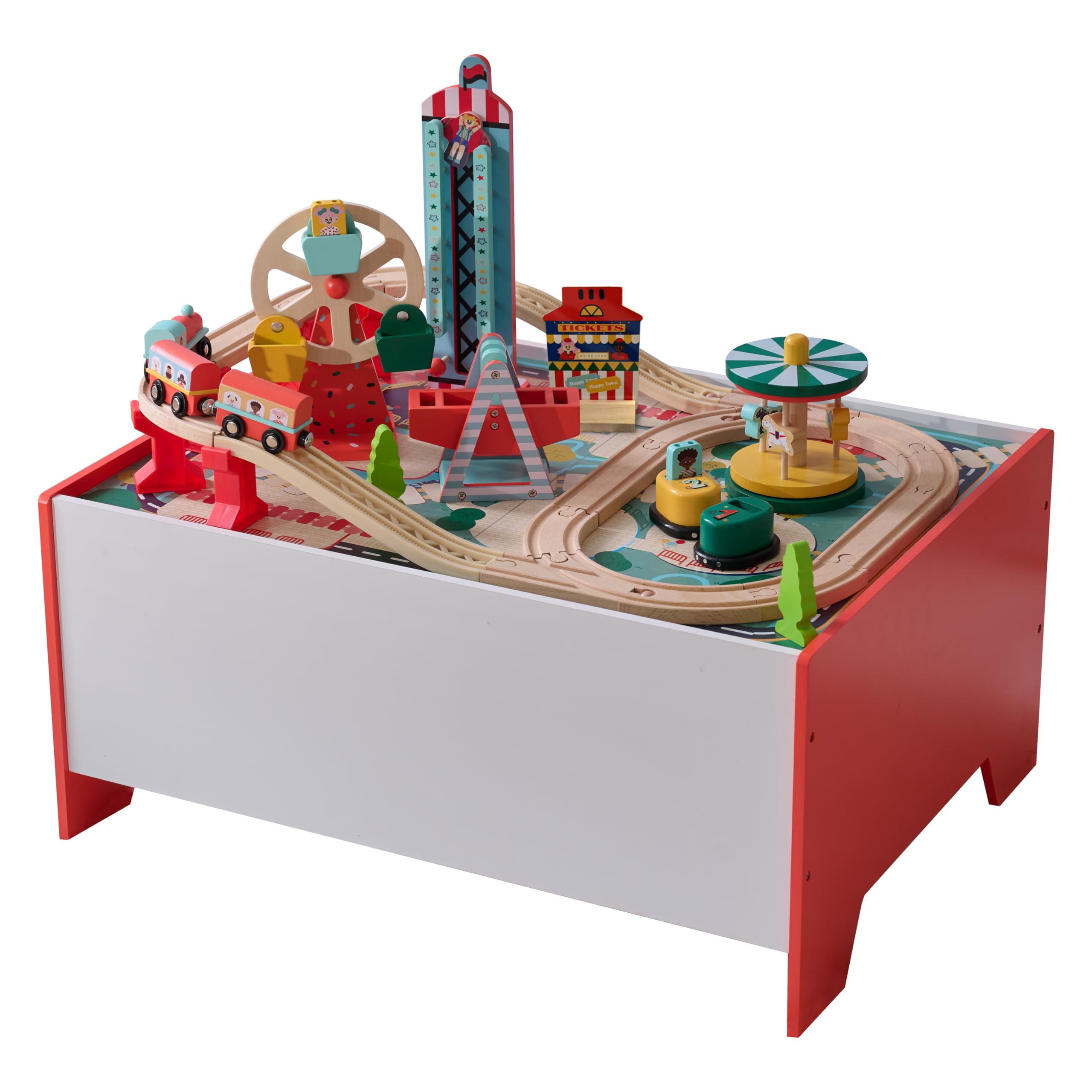 Teamson Kids Carnival-Themed Train Table