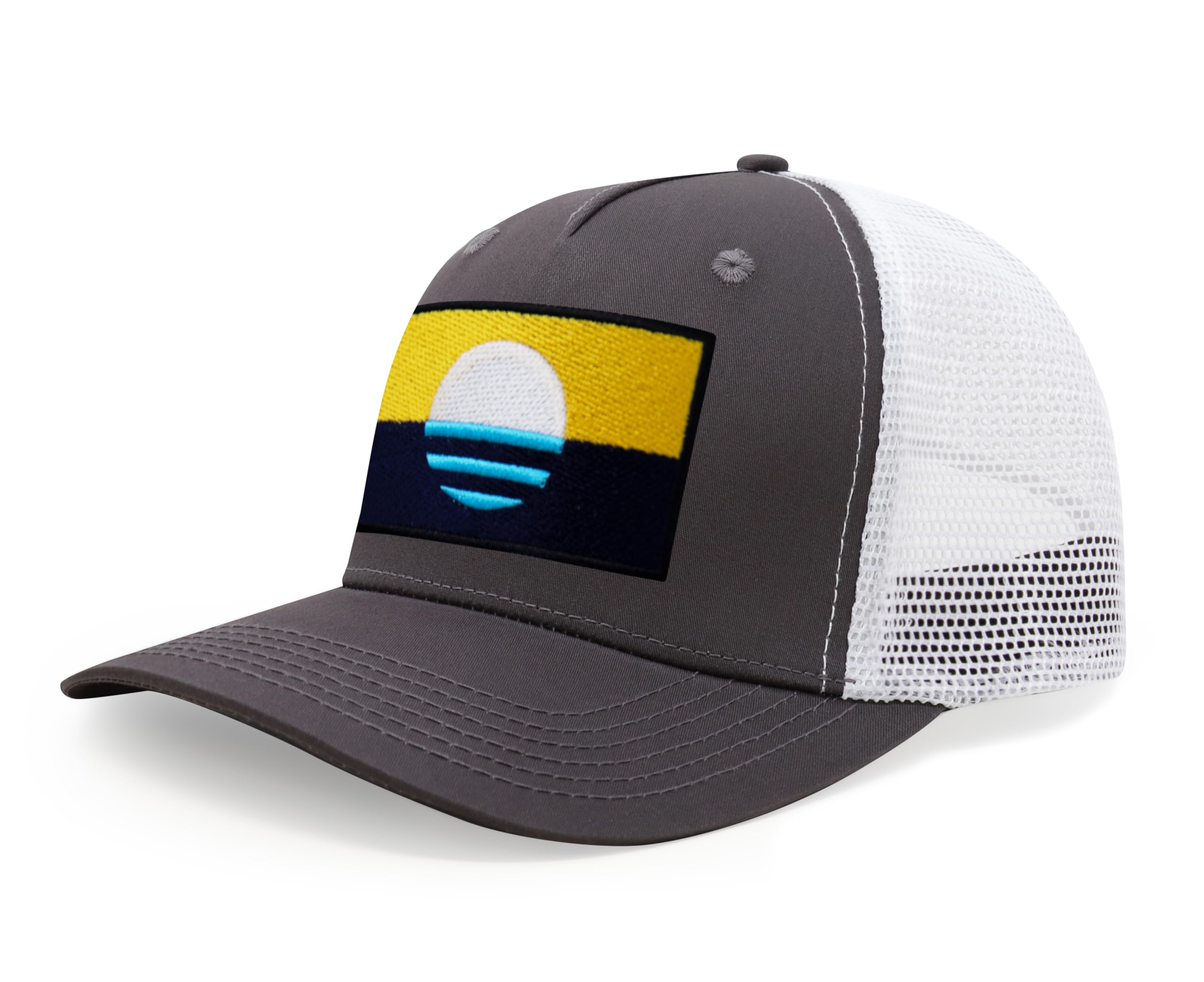 International Tie City Hat for Men and Women, Adjustable Snapback Trucker Baseball Cap with Embroidered Patch