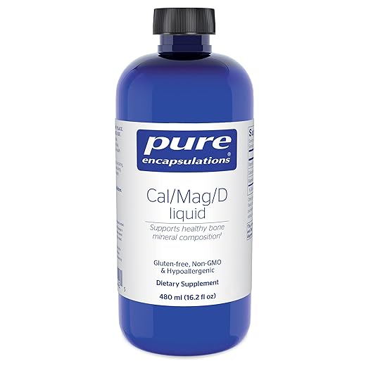 Pure Encapsulations Cal/Mag/D Liquid | Calcium, Magnesium and Vitamin D in a Convenient Liquid Form | 16.2 fl. oz.