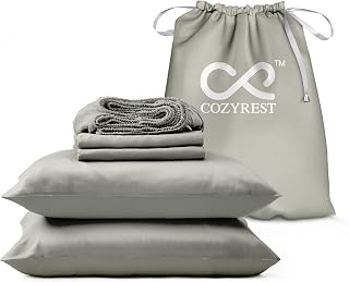 Queen Bed Sheet Set, 100% Tencel Lyocell Cooling Sheets for Hot Sleepers, Buttery Soft Breathable Bedding Sheets with Deep Pocket, Sustainable Luxury Bed Sheets, 4-Piece Set (Sage Green, Queen)