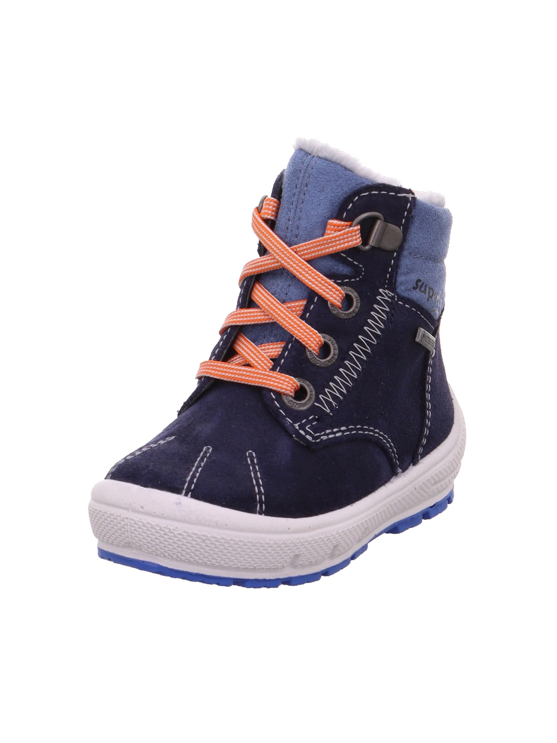 Superfit Boy's Groovy Snow Boot, Blue Red 8010, 4.5 UK Child