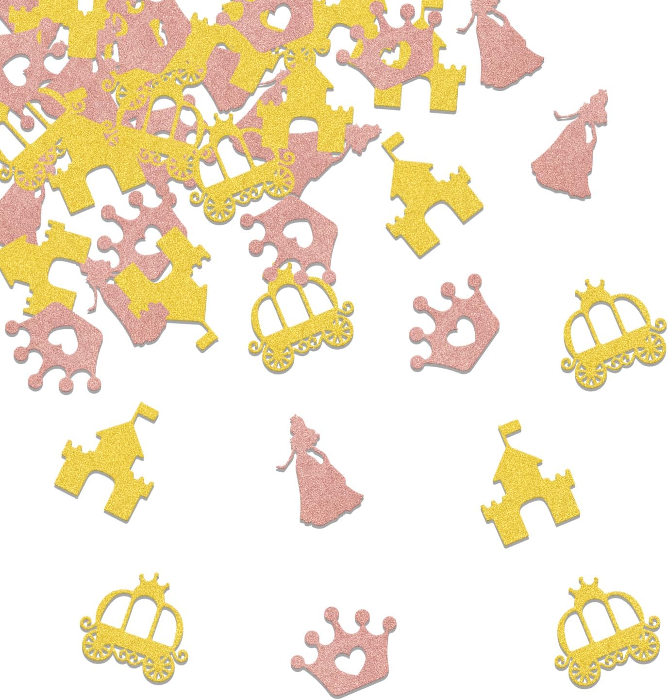 200PCS Princess Birthday Confetti Princess Table Decorations Baby Shower Party Decorations for Girl