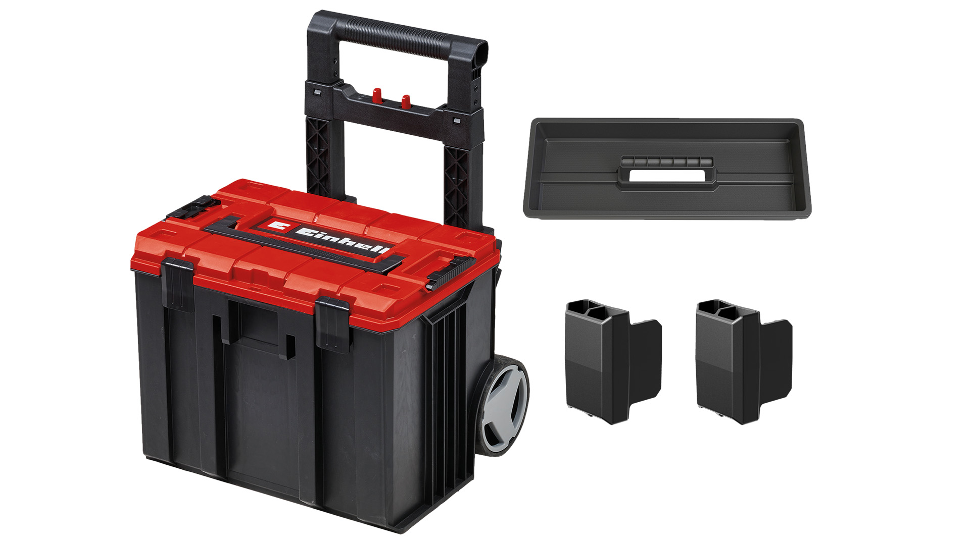 Einhell E-Case L With Wheels 4540014 Transportwagen Kunststof Zwart Rood L X B X H 444 X 330 X 131 Mm 2748977