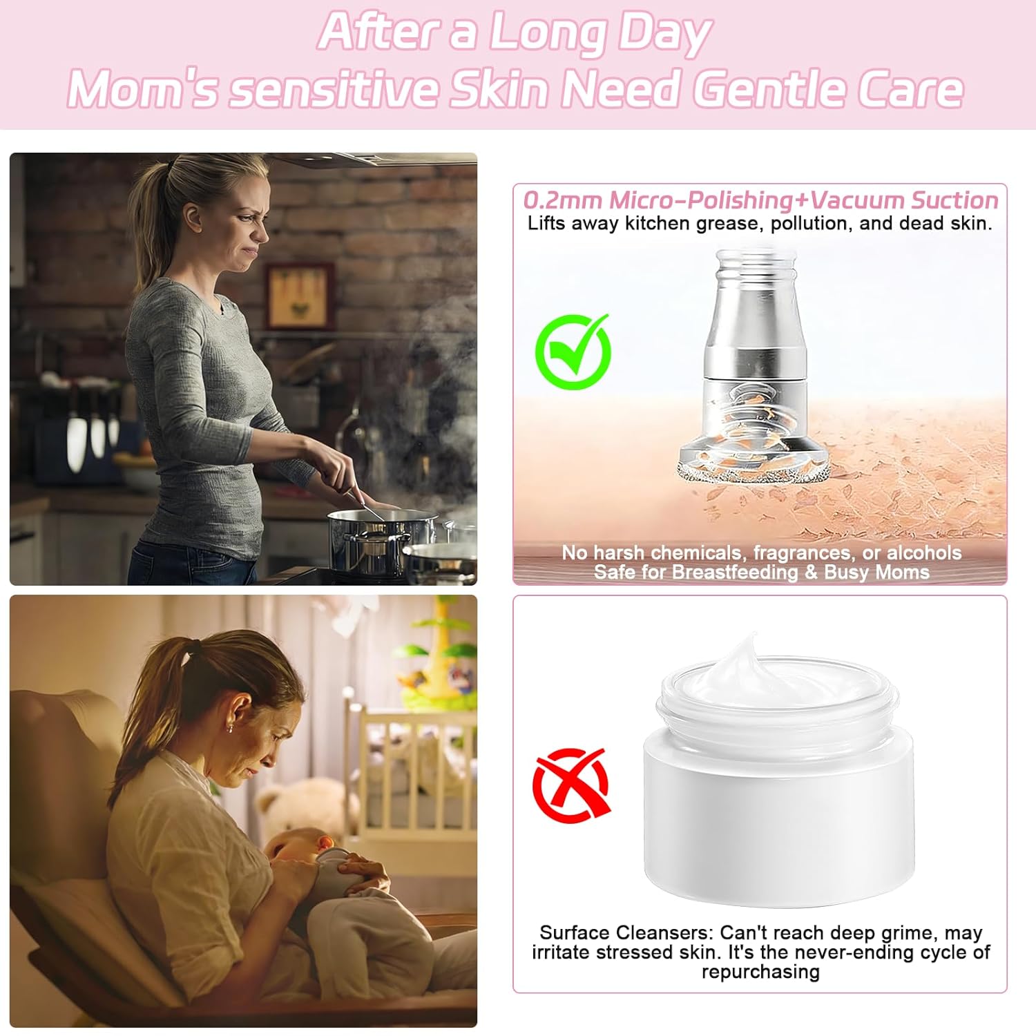 Pro Cordless Microdermabrasion Machine, Beauty Star Portable Facial Pore Vacuum Tool for Blackhead Removal, Glowing Skin, 3 Diamond Tips & 9-Setting Suction, Home and Salon Use