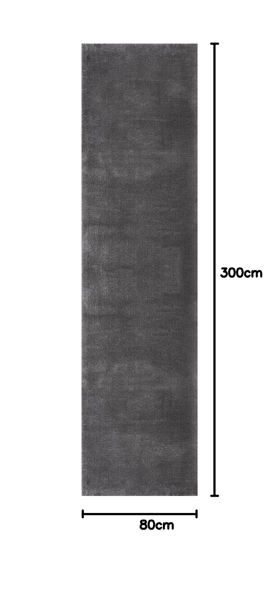 the carpet Relax Moderner Flauschiger Kurzflor Teppich, Anti-Rutsch Unterseite, Waschbar bis 30 Grad, Super Soft, Felloptik, Anthrazit… – Ansicht 2