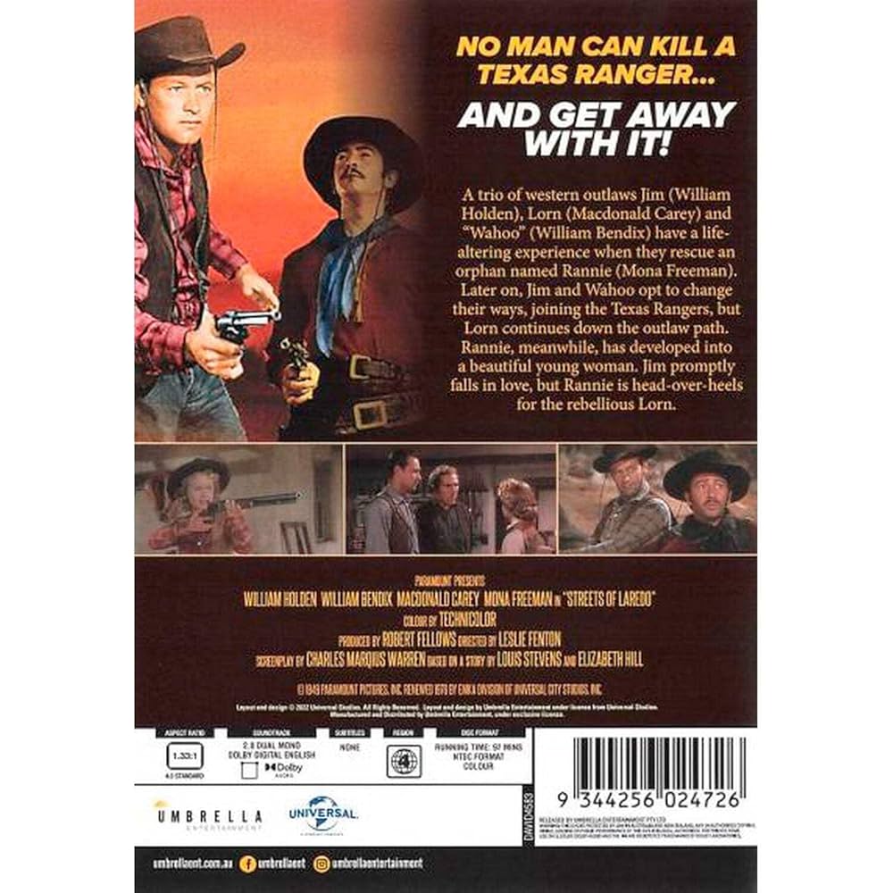 Streets of Laredo: Amazon.co.uk: William Holden, Macdonald