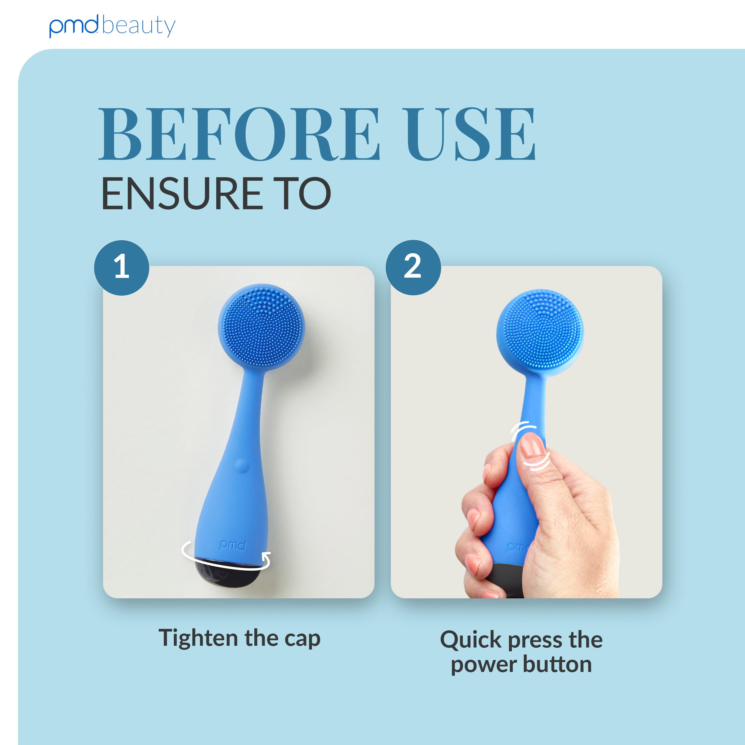 PMD Clean - Smart Facial Cleansing Device with Silicone Brush & Anti-Aging Massager - Waterproof - SonicGlow Vibration Technology - Clear Pores and Blackheads - Lift, Firm, and Tone Skin view 5