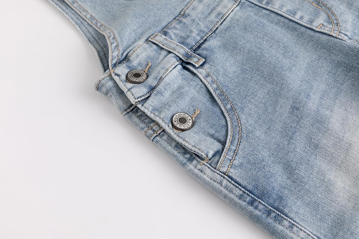 KIDSCOOL SPACE Pantaloncini in denim da bambina, pantaloncini estivi morbidi in jeans lavati con pietra