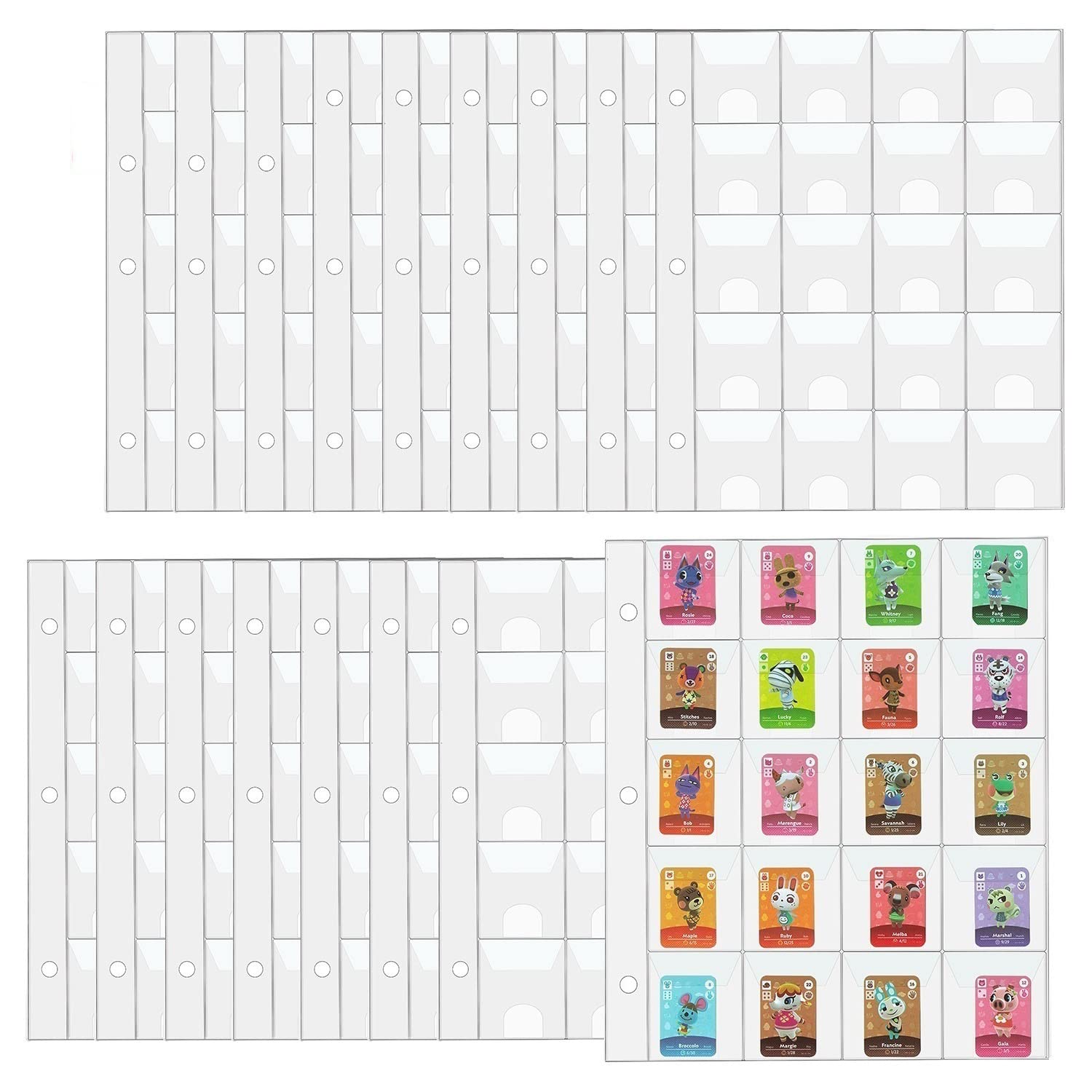 340 Pockets Pages for Animal Crossing Mini Amiibo Cards,Zelda Game Card,  Holds 340 ACNH NFC Tag Game Cards (17 Pack) : Video Games - Amazon.com