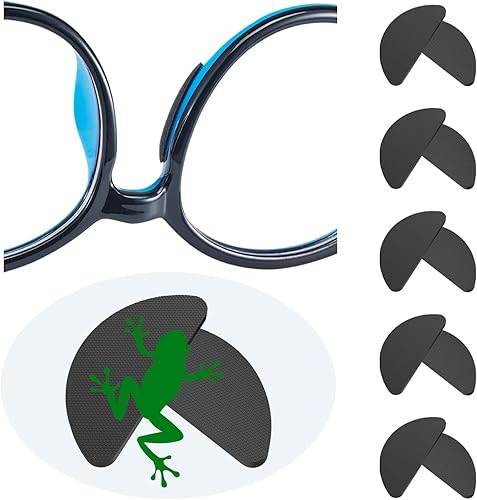 Almohadillas para la nariz para gafas, 0.039 pulgadas de grosor, miles de fibras microestructuradas inspiradas en ranas, almohadillas de silicona
