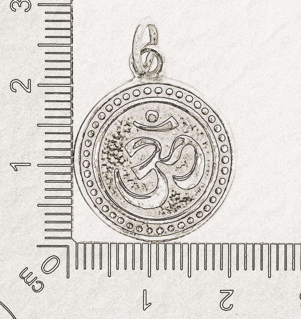 AFP Anhänger Aum Om Meditation 925 Sterling Silber AS-458