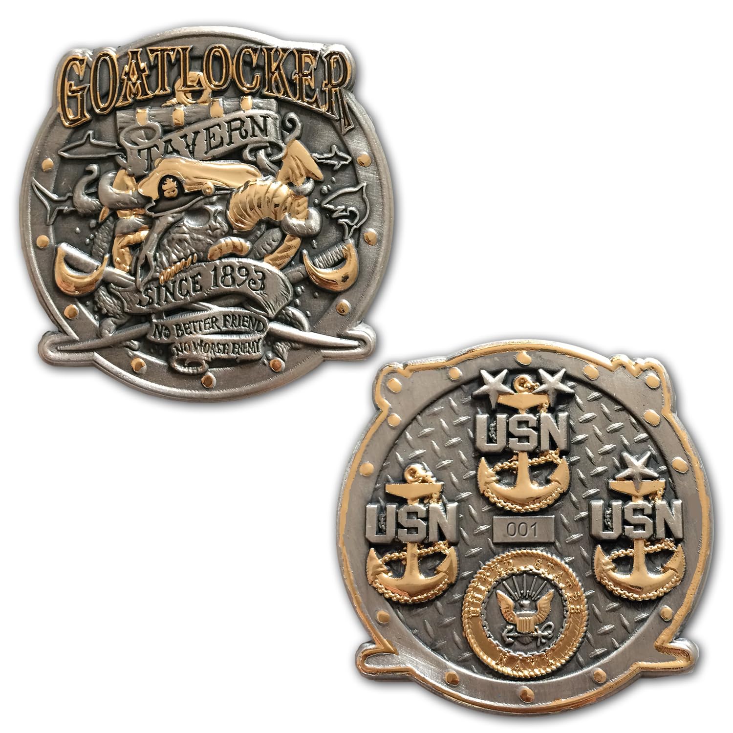 Amazon.com: US Navy Chief Goatlocker Tavern Established 1893