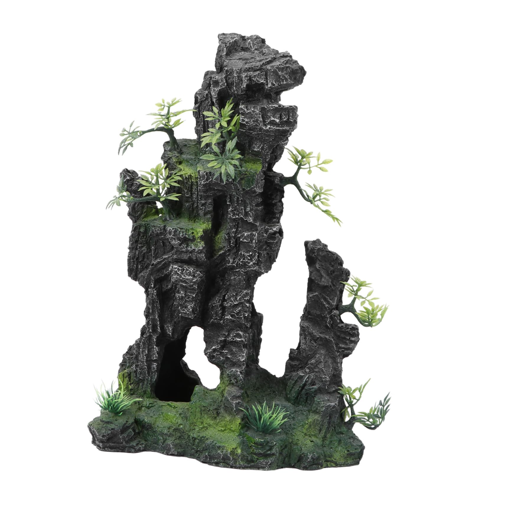 Milisten 1 Pc Aquarium Paysager Rocaille Pompe à Eau Aquarium Mangeoire Ornements D'aquarium Lumière D'aquarium Décoration D'aquarium Air Décor De Paysage De Rocaille Chauffage Résine Green