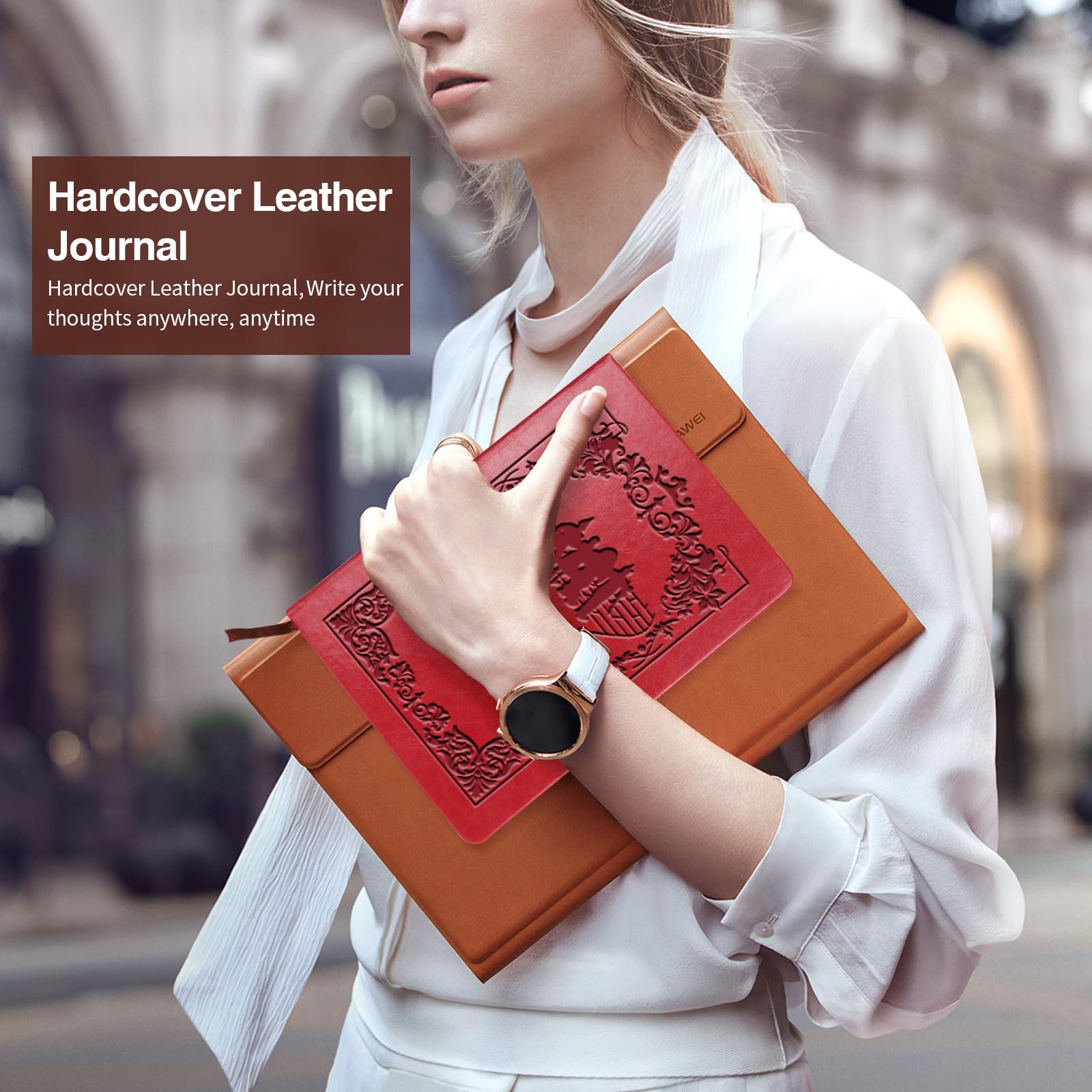 Movie Lover Gift Fairy Tale Leather Journal There's No Place Like Home Notebook for Movie Lovers Wizard Inspirational Notebook For Writing Work Journal for Women Men(Red-no place like home)