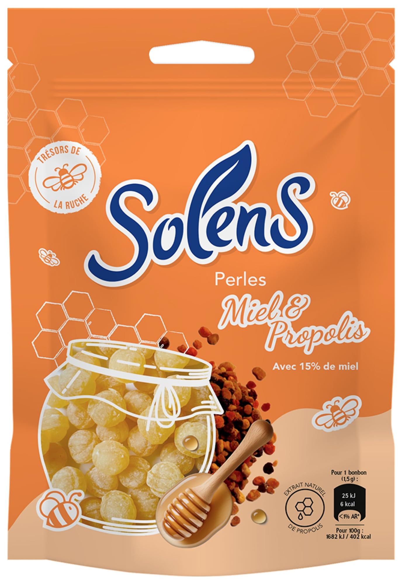 Solens - Perlas de miel y propóleos (100 g)