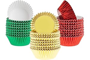 Whaline Foil Metallic Cupcake Liners for Festive Occasions