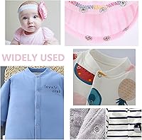 Vista 6 de 150 Sets Snap Button Snap Fastener kit Snaps 9.5mm Metal Snaps Buttons with Fastener Pliers Press Tool Kit Perfect for DIY Crafts Clothes Hats and