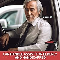 Vista 3 de Mango de puerta de coche para ancianos, Barra de asistencia para soporte automotriz, mango de coche multifuncional, productos de asistencia