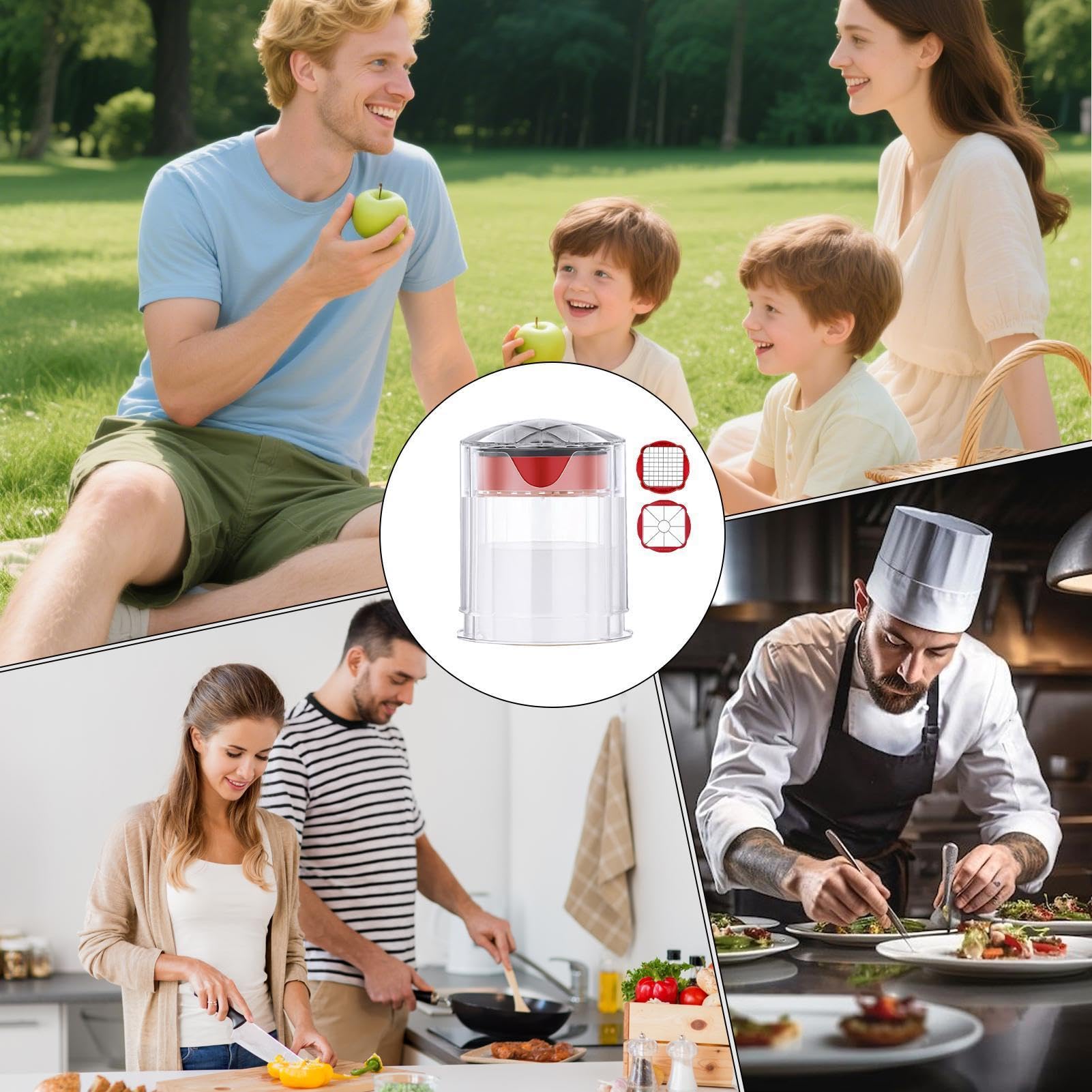 Picadora Verduras Prensa Manual Cortador Y Procesador De Alimentos | Picadora Multifuncional Para Verduras Zanahoria Col Patata Ajo Queso Hogar Cocina Restaurante