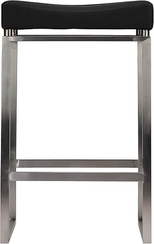 Miniatura 3 de Cortesi Home Isis Taburete de altura de encimera, 27" de alto, negro Negro -,gris,Rojo -