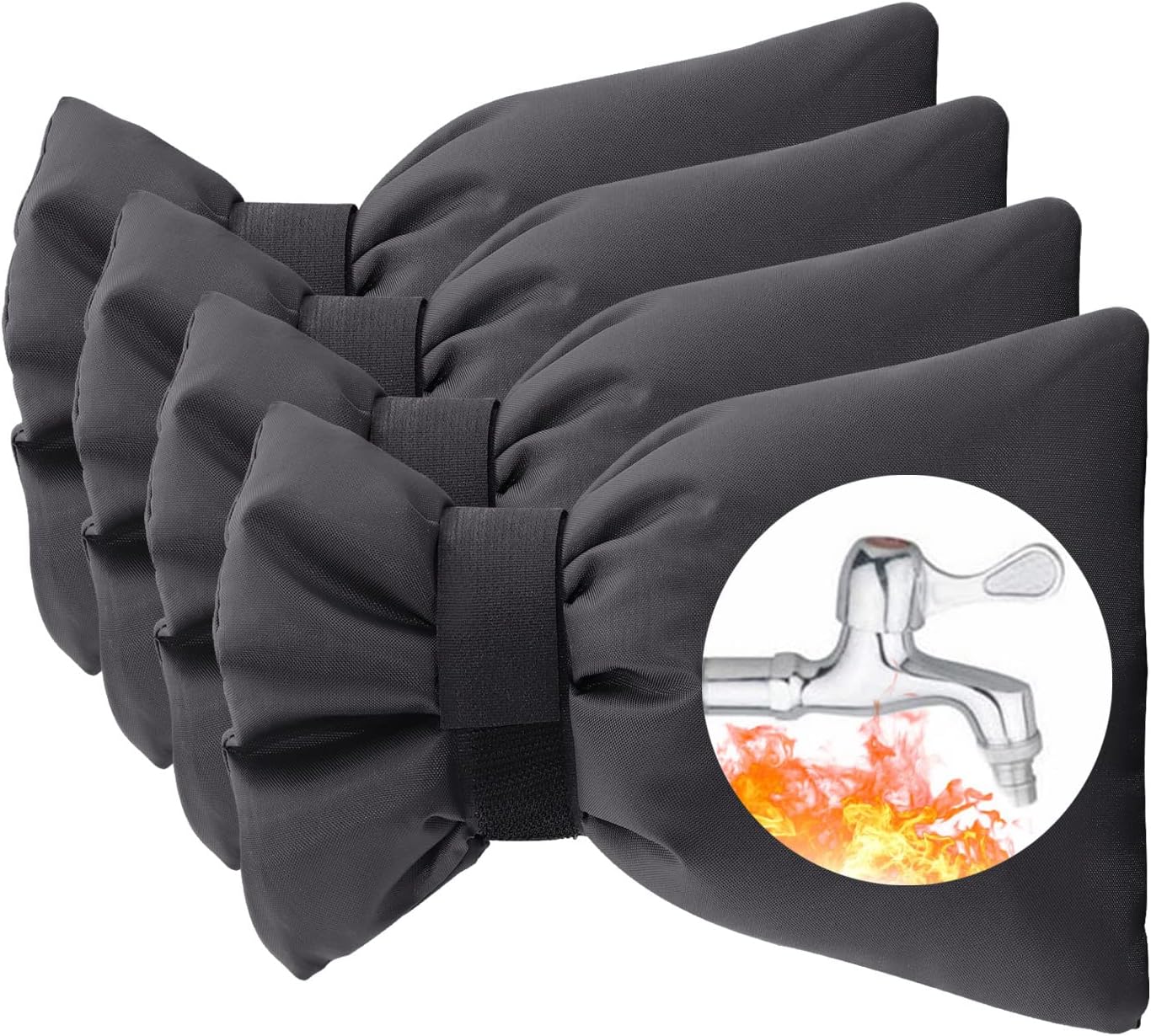 BETEVE Outdoor Faucet Covers for Winter Freeze Protection,4 Pack Outside Water Faucet Cover with Velcros,Reusable Waterproof Insulated Spigot Cover Thickened Anti-Freeze Tap Cover for Cold Weather : Patio, Lawn & Garden