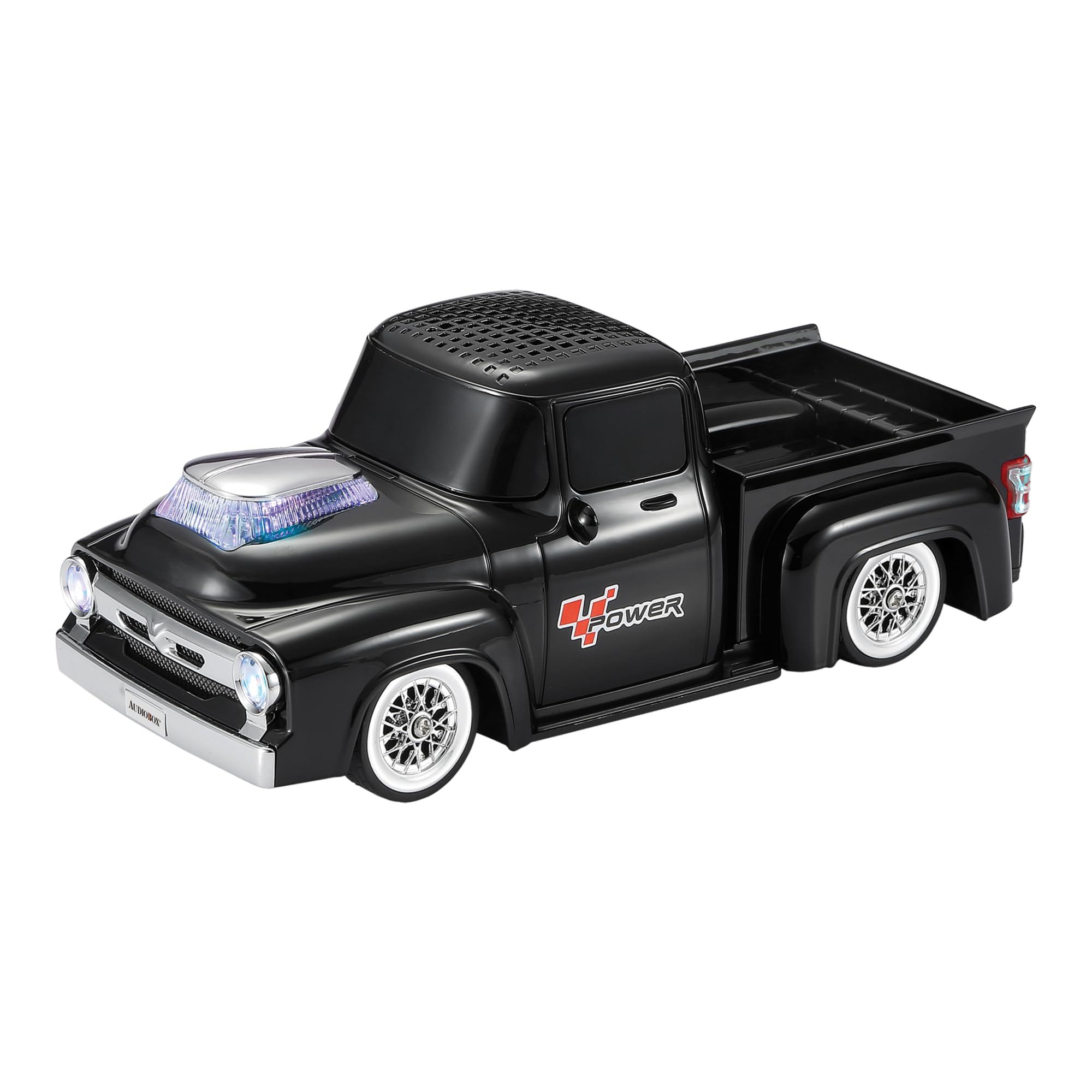 Audiobox SoundRides - Riproduzione di auto e camion con altoparlante Bluetooth, vivavoce, microfono integrato (Hot Rod Low Rider, nero)