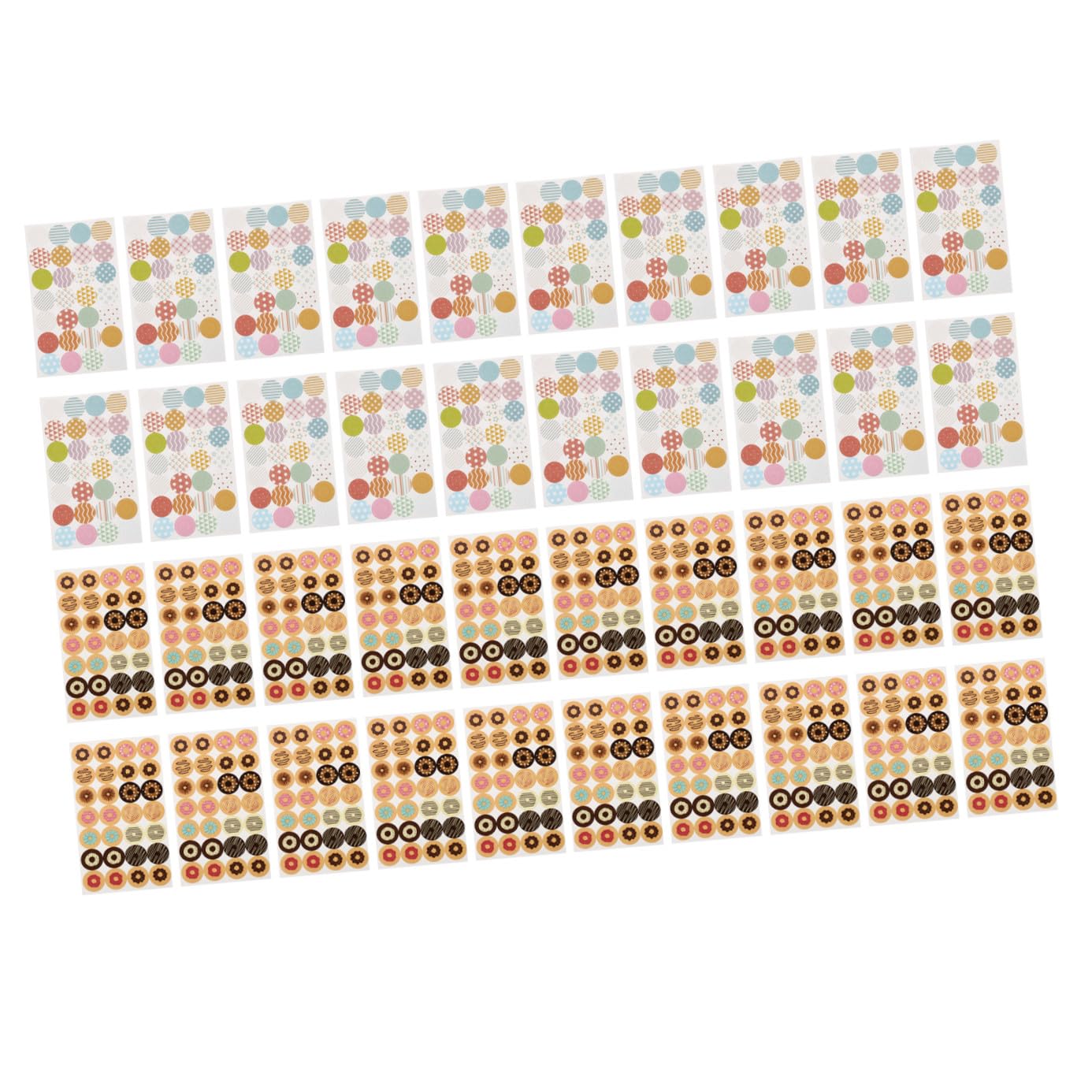 Angoily 3 Set Etichette Adesive Per Carta Stickers Colorati Per Sciolti Facili Applicare E Rimuovere Assortito Pratici Per Scuola E Ufficio 40 Fogli*3