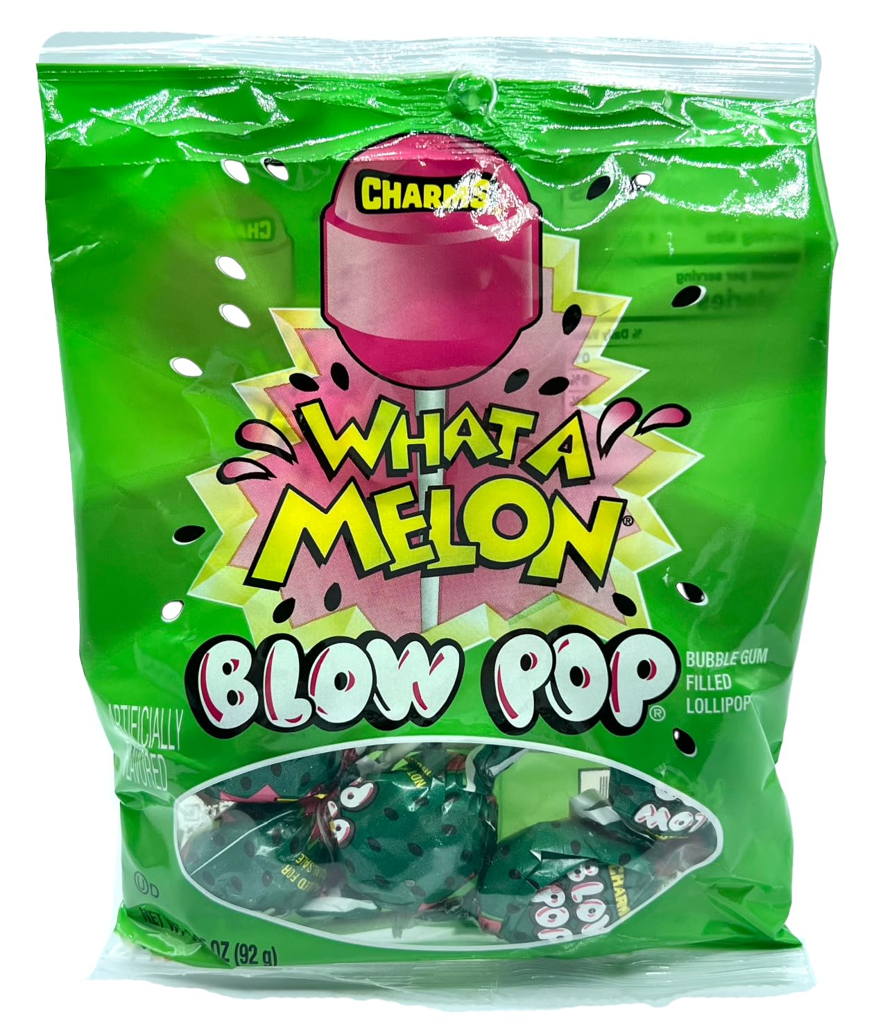 Blow Pops, Watermelon, Bubble Gum Filled Lollipop
