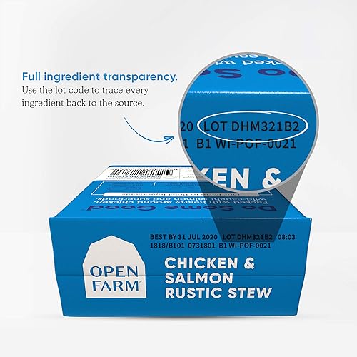 Miniatura 5 de Open Farm Comida húmeda rústica de pollo y salmón para perros, comida sin granos o alimento con carne de origen responsable y superalimentos sin