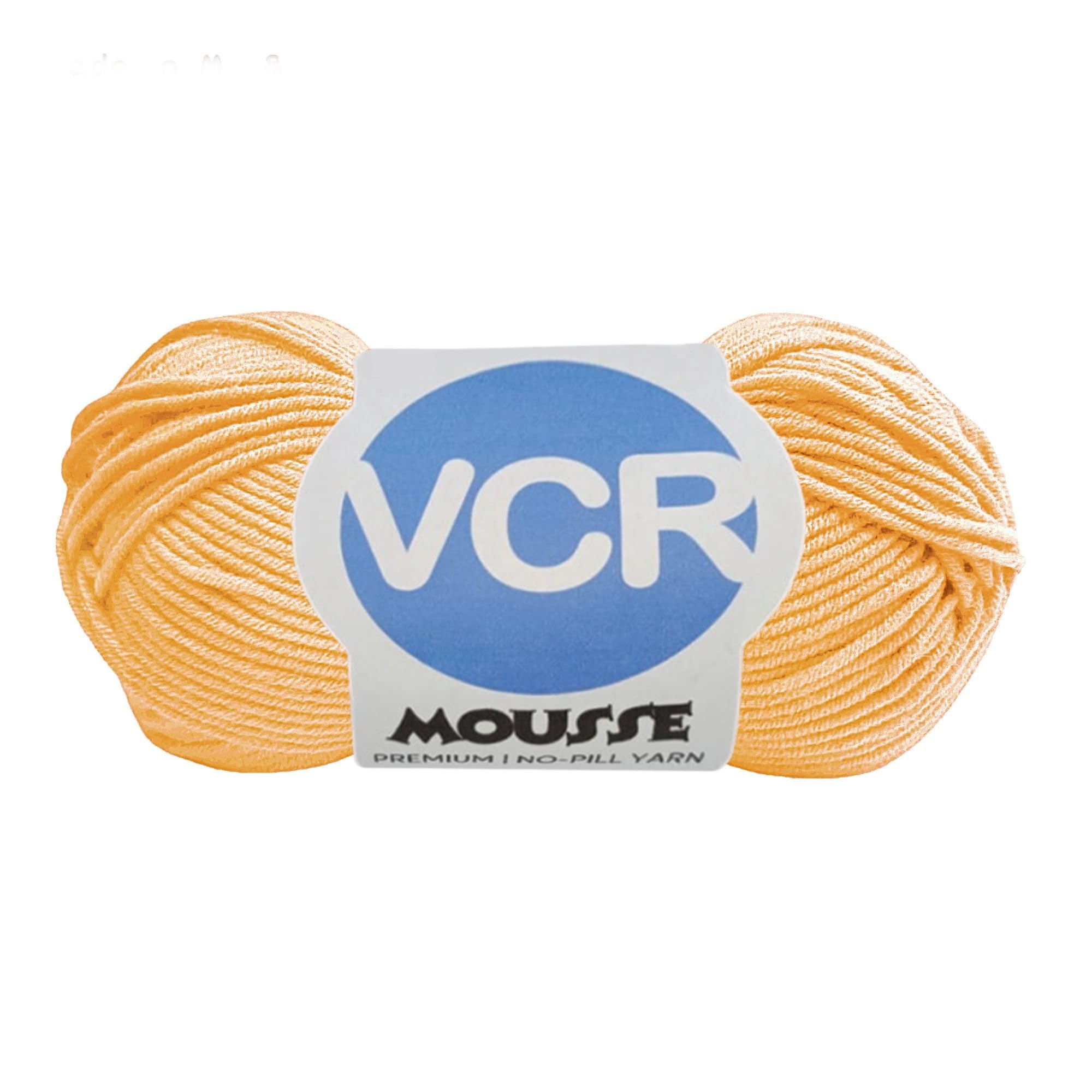VCR 4 Ply Light Orange Yarn, 100 Grams Hank, 190 Meters Length, Acrylic Ball for Crochet and Knitting, Soft Crosia Threads, Pack of 1 Yarn, Suitable for DIY Crafts