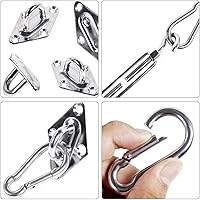 Vista 8 de Artpuch Kit de herrajes de 5 pulgadas de color gris de 12 x 16 pies