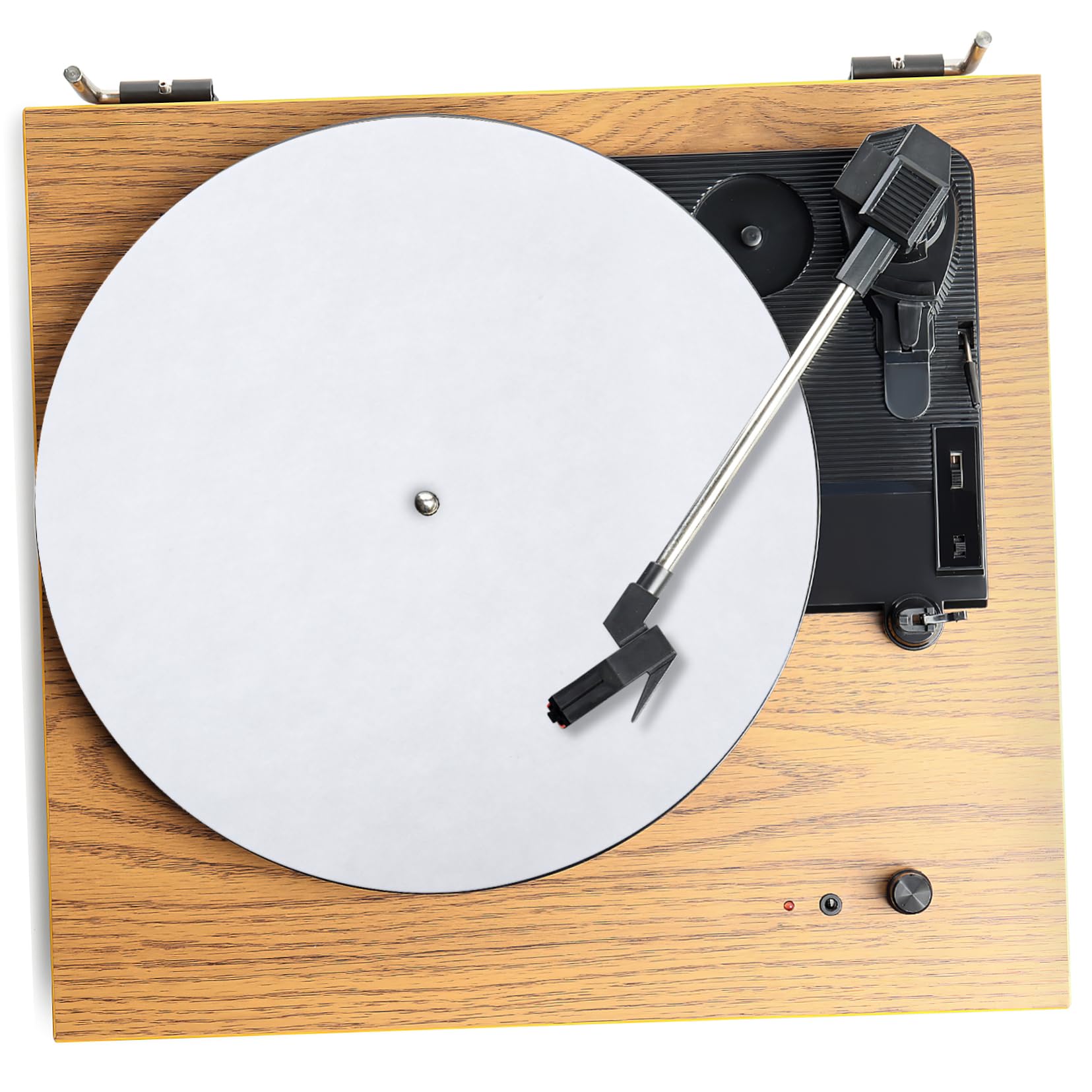 HANABASS Wool Turntable Mat Pad Static Vibration Felt for Vinyl Record Players White Compatible with All Standard Platters Workmanship for Optimal Sound Quality