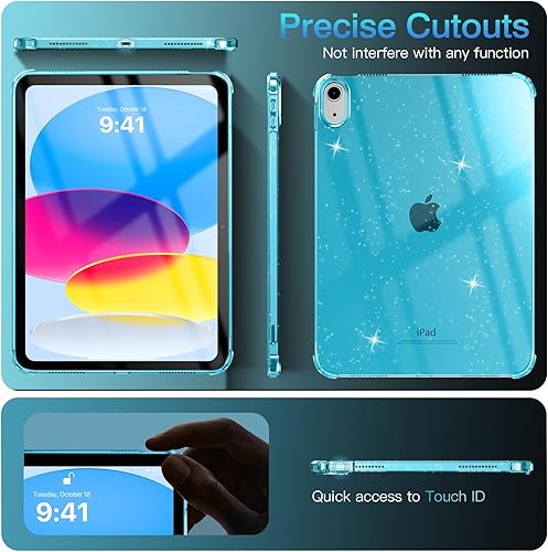 Vista 37 de TiMOVO Funda transparente para iPad (A16) 11ª generación de 11 pulgadas 2025, iPad de 10.9 pulgadas 2022, funda protectora trasera transparente