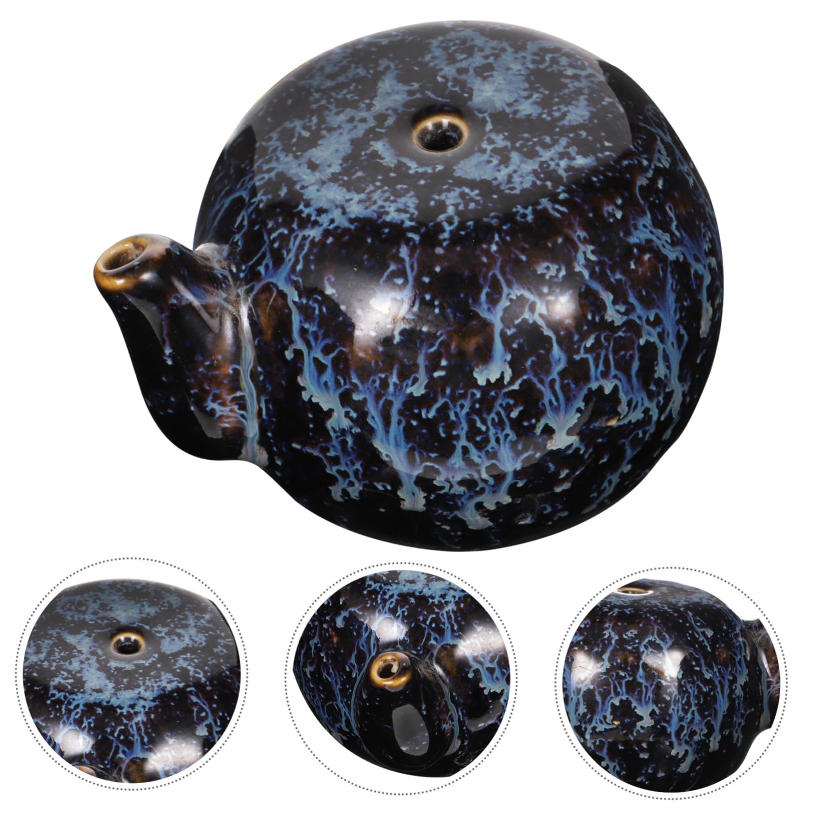 Amazon | PHENOFICE 陶器 硯 雫 陶器 水 壺 陶器 墨 壷 水 スポイト 絵