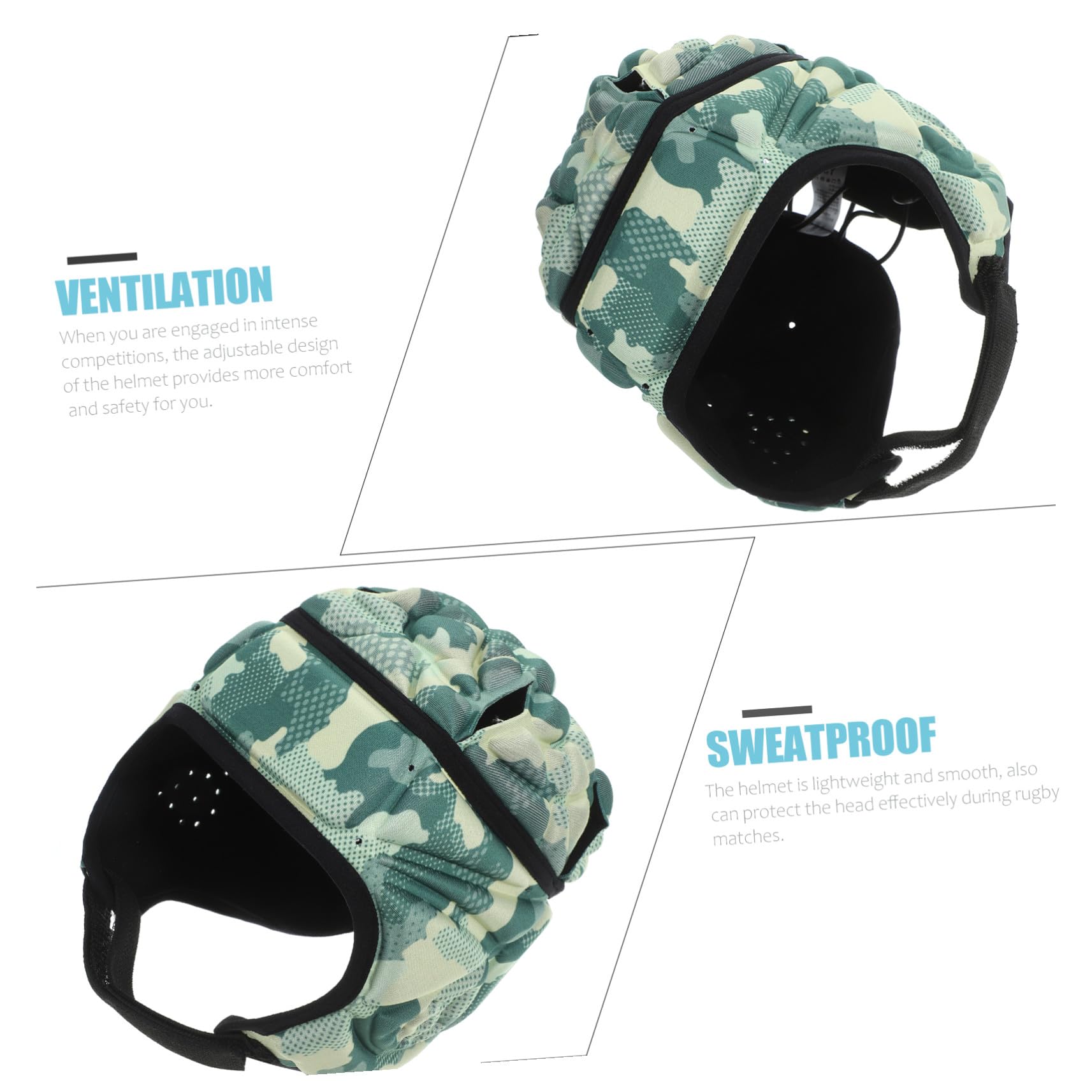 VICASKY Verstellbarer Jugend Footballhelm Schutzhelm mit Eva Schaum und Polyester Komfortabel und Schützend für Rugby und Fußballtraining